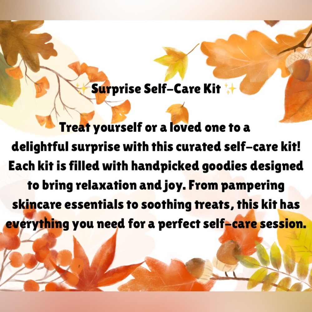 Surprise self-care kit